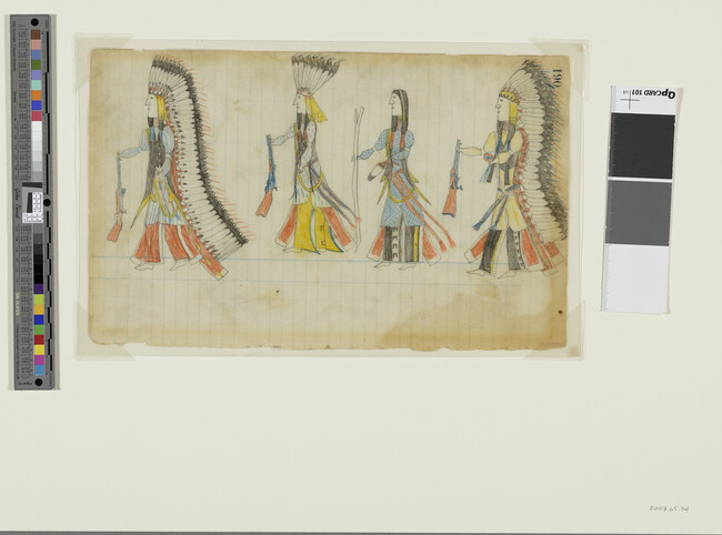 Alternate image #1 of Untitled (A Procession of Tsistsistas (Cheyenne) Warriors), page number 190, from the 