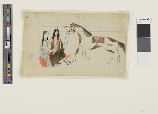 Alternate image #2 of Untitled (A Tsistsistas (Cheyenne) Courting Couple), page number 69, from the 