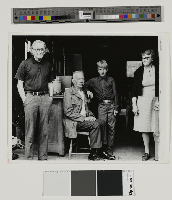 Alternate image #1 of Walker Evans, Alfred Petersen, Raymond Collins and Martha Viola (Pierce) Petersen