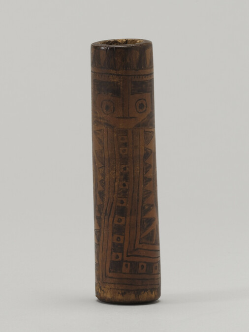 Alternate image #1 of Incised Cylindrical Vessel (Possible Forgery)