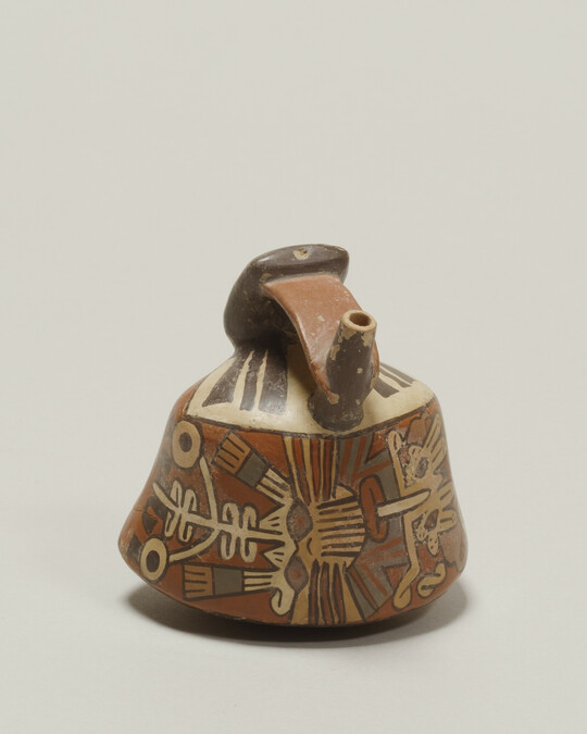 Alternate image #1 of (Forgery) Miniature Spout and Bridge Effigy Vessel