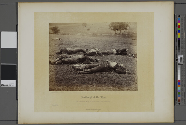 Alternate image #1 of Field Where Gen. Reynolds Fell, Gettysburg, plate 37, from Gardner's Photographic Sketchbook of the Civil War, Volume I