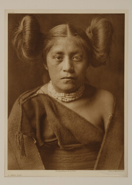 Tewa Girl, plate 402, from the portfolio of large plates supplementing The North American Indian, Volume...