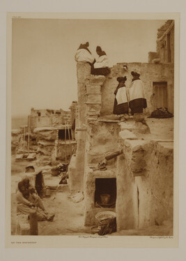 On the Housetop, plate 409, from the portfolio of large plates supplementing The North American Indian,...