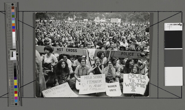 Alternate image #1 of Large Crowd at Women's Liberation Demonstration, New York City, USA