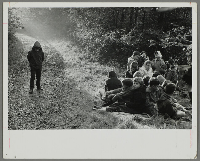 Alternate image #2 of Jewish Children Rest on a Hike Through the Woods of Westerwald, Germany