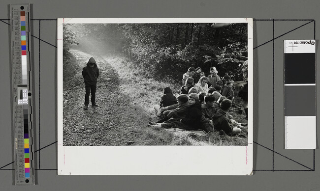 Alternate image #1 of Jewish Children Rest on a Hike Through the Woods of Westerwald, Germany