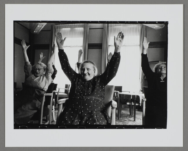 Alternate image #3 of Woman Exercising in a Jewish Old Age Home, Amsterdam, Holland