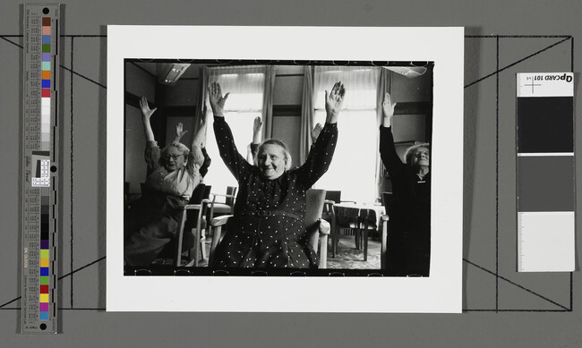 Alternate image #2 of Woman Exercising in a Jewish Old Age Home, Amsterdam, Holland