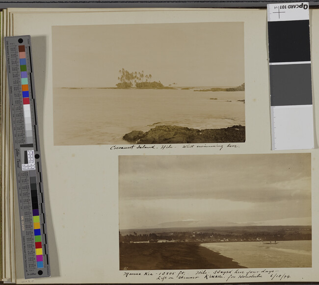 Alternate image #2 of View of Mauna Kea and Hilo Bay. Hilo, Hawaii (island), Hawaii, from a Travel Photograph Album (Views of Hawaii and Japan)