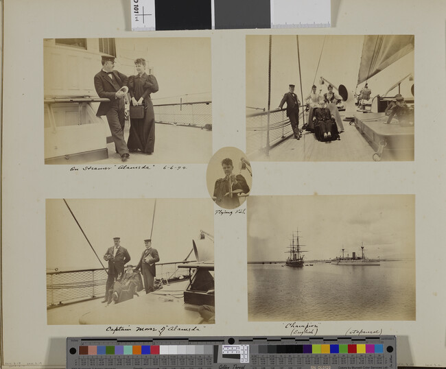 Alternate image #1 of Captain More of the steamer Alameda, a man, two women, and a child. Hawaii, from a Travel Photograph Album (Views of Hawaii and Japan)
