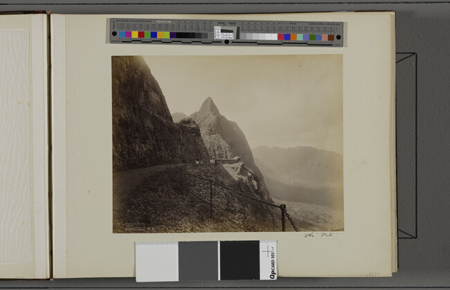 Alternate image #1 of View of the Nu'uanu Pali. O'ahu, Hawaii, from a Travel Photograph Album (Views of Hawaii and Japan)