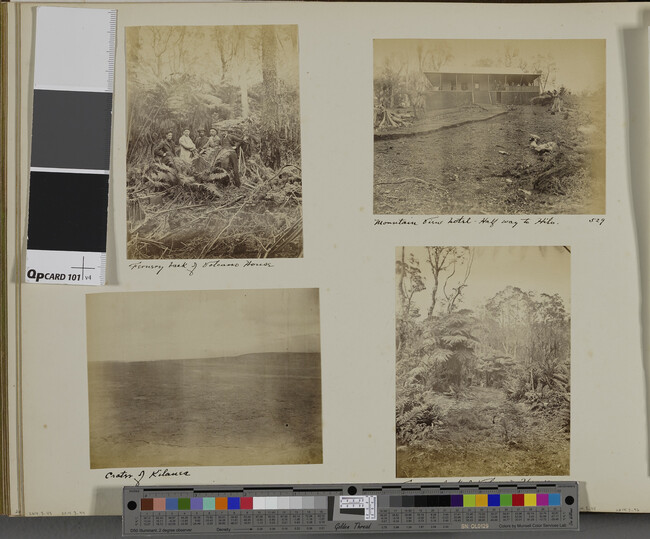 Alternate image #1 of Kīlauea Crater. Hawaii (island), Hawaii, from a Travel Photograph Album (Views of Hawaii and Japan)