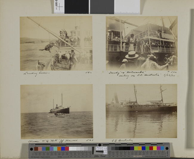 Alternate image #1 of Steamer W. G. Hall. Hawaii (island), Hawaii, from a Travel Photograph Album (Views of Hawaii and Japan)