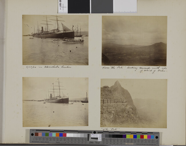 Alternate image #1 of SS Australia in Honolulu Harbor. Honolulu, O'ahu, Hawaii, from a Travel Photograph Album (Views of Hawaii and Japan)