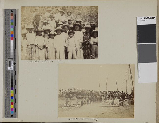 Alternate image #1 of Group of local children. Hawaii, from a Travel Photograph Album (Views of Hawaii and Japan)