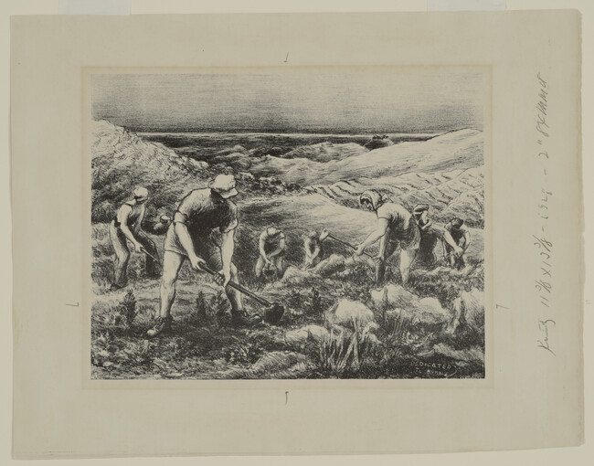 Alternate image #2 of Workers in a Field (Scene in a Kibbutz)