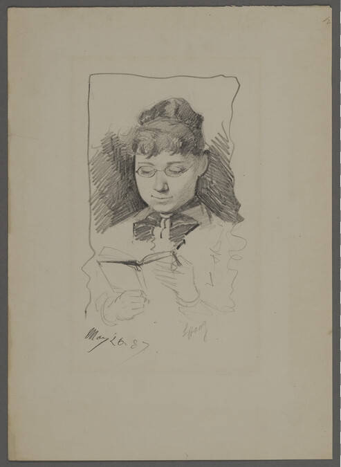 Alternate image #1 of Woman Reading, May 26, 1887