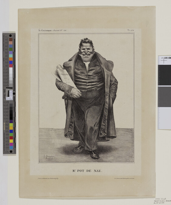 Alternate image #1 of Mr. Pot de Naz, plate 270 from Célébrités de la Caricature (Celebrities from La Caricature)