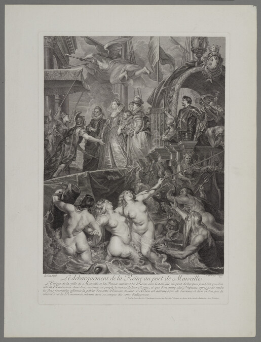 Alternate image #1 of Le Débarquement de la Reine au Port de Marseille (The Arrival in Marseille of Marie de' Medici), plate 9 from La Gallerie du Palais de Luxembourg