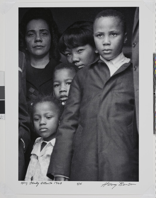 Alternate image #1 of King Family, Atlanta (April 5, 1968 after Coretta Scott King and her children returned from Memphis with Dr. Martin Luther King, Jr.'s body)