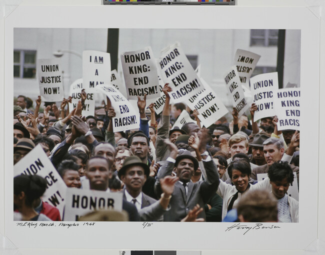 Alternate image #1 of Untitled (Marchers Hold Signs 