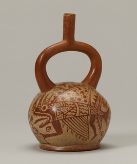 Stirrup-spout Vessel depicting Supernatural Marine Creatures