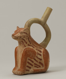 Stirrup-spout Vessel in the form of a Fox or Feline