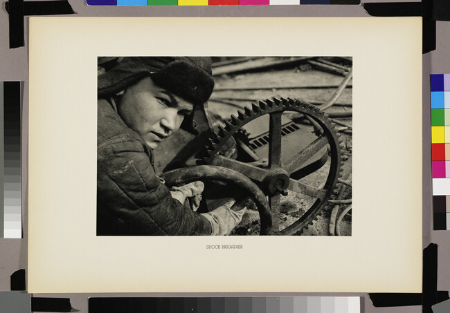 Alternate image #1 of Shock Brigadier, from the portfolio Margaret Bourke White's Photographs of U.S.S.R.