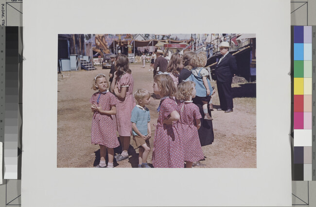 Alternate image #1 of Barker at the Grounds, Vermont State Fair, Rutland, Vermont, September 1941
