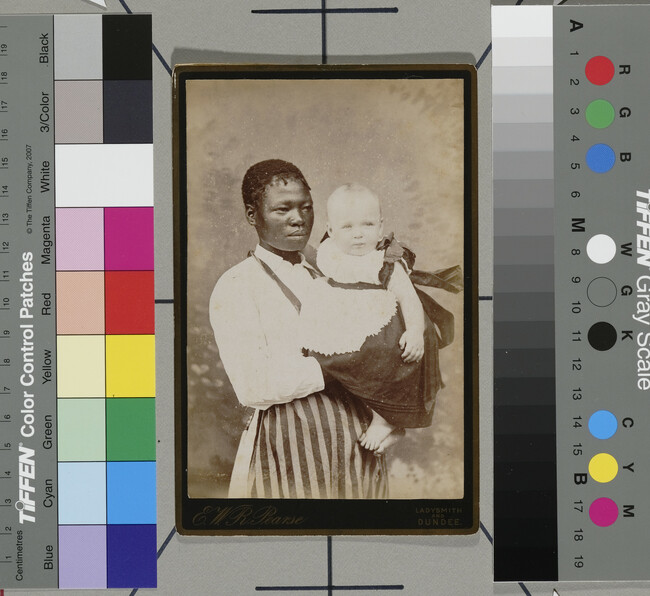 Alternate image #1 of Possibly a Zulu Nurse holding a White Baby