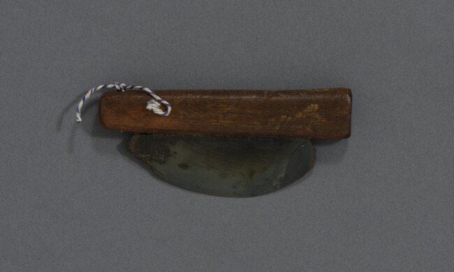 Ulu with Stone Blade and Bone Handle