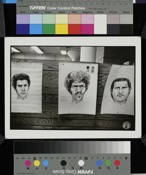 Alternate image #1 of Composite drawings of possible suspects at Task Force Headquarters, Atlanta, Georgia