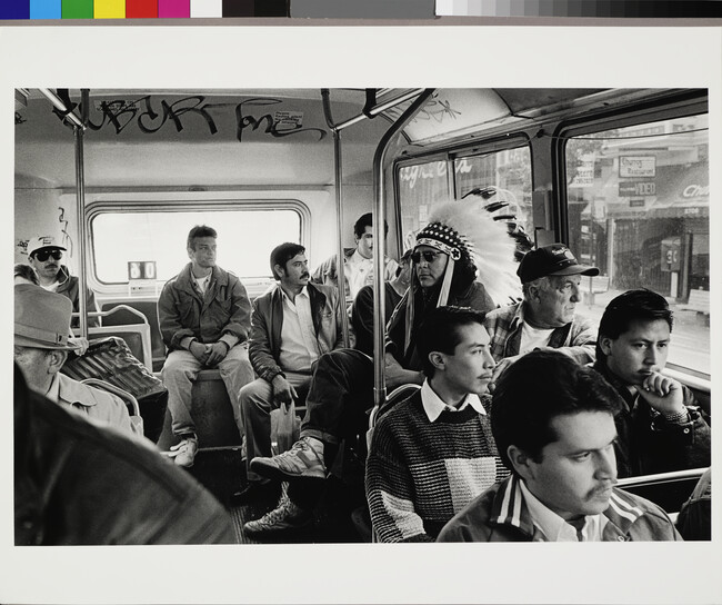 Alternate image #1 of Indian on Mission Bus, 1994