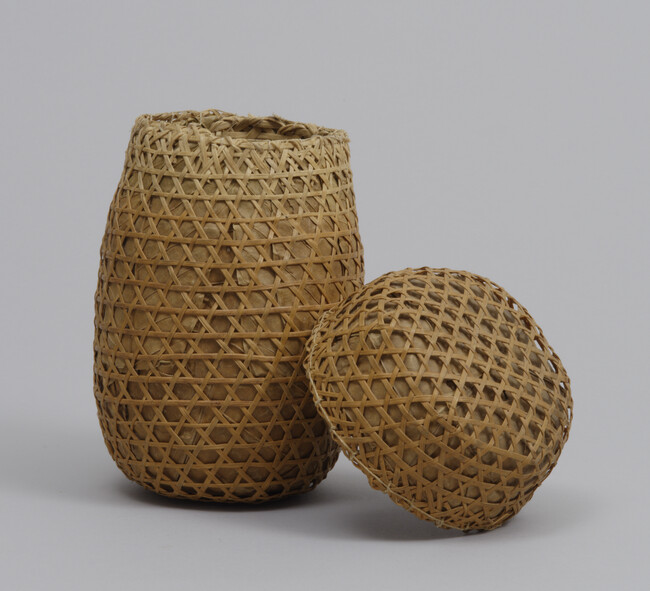 Alternate image #1 of Reed Basket with lid