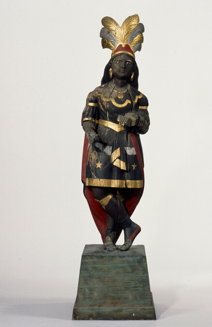 Alternate image #1 of Tobacconist Shop Figure of a Native American Woman (