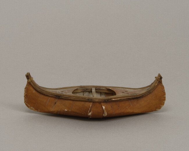 Alternate image #1 of Birch Bark Canoe Model