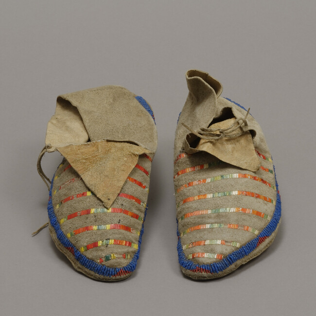Alternate image #1 of Quill Decorated Moccasins