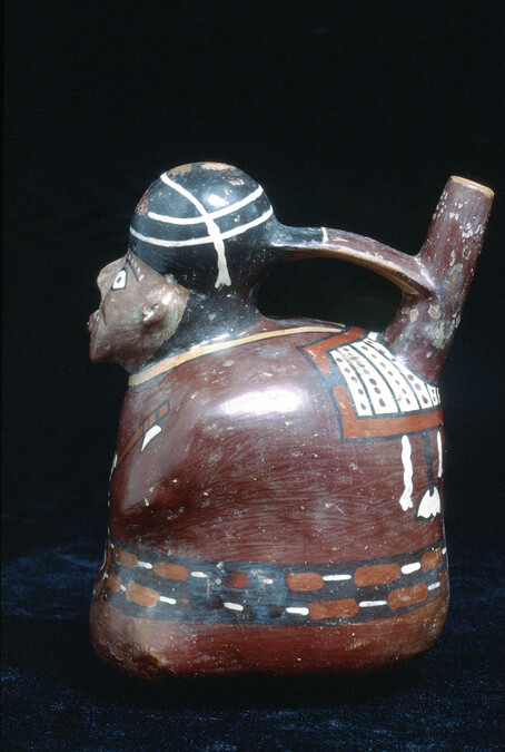 Alternate image #1 of (Forgery) Strap-Handled Single-Spout Effigy Vessel of a Mummy Bundle