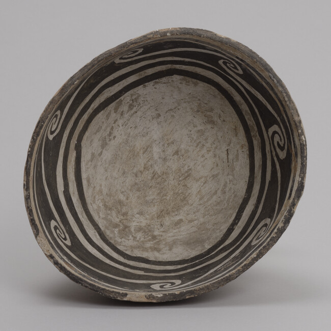 Alternate image #1 of Bowl, Mesa Verde Black on white type