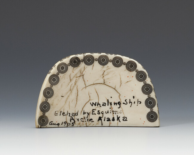 Alternate image #1 of Scrimshaw depicting a Steam Whaling Ship