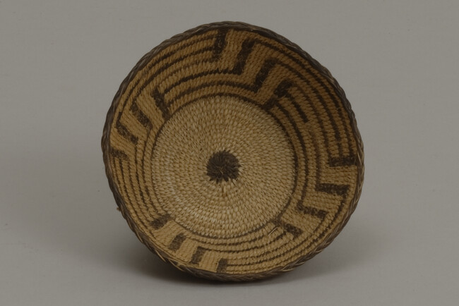 Alternate image #1 of Miniature Basket in the Shape of a Shallow Bowl