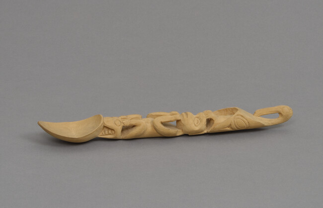 Alternate image #1 of Carved Wooden Spoon (made for sale)