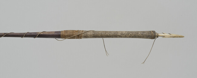 Alternate image #1 of Dart (also called a spear) probably for hunting seal, with detachable barbed ivory point