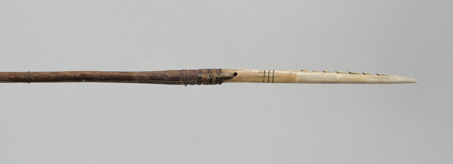 Alternate image #1 of Bird Dart (also called Spear) with a Curved Barbed Ivory Point