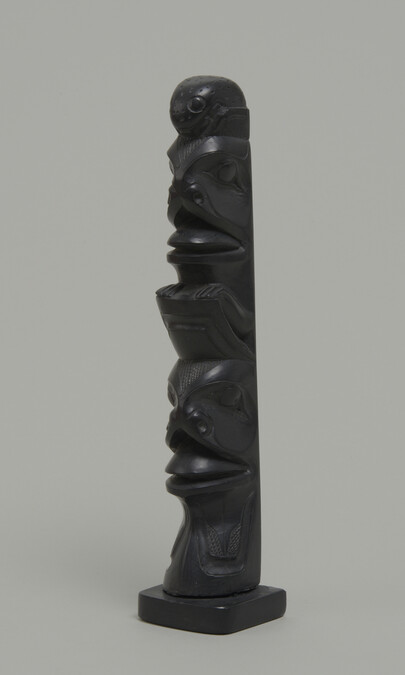 Alternate image #1 of Argillite Totem Pole Model