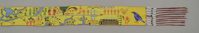 Alternate image #1 of Beaded Belt Depicting the Story of the Iroquois Migration