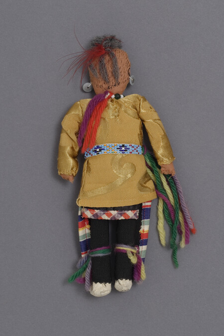 Alternate image #1 of Doll representing the Osage Chief James Bigheart as a Grass Dancer