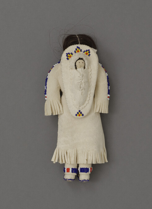 Alternate image #1 of Doll representing a Sioux Woman and Cradleboard