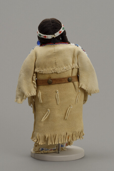 Alternate image #1 of Doll representing an Oglala Apple Face Woman